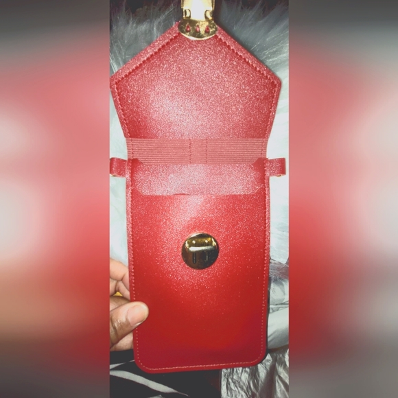 Cute red card and phone holder bag - Picture 3 of 4